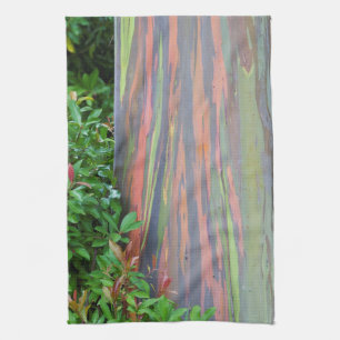 Regenboogachtige eucalyptusboom theedoek