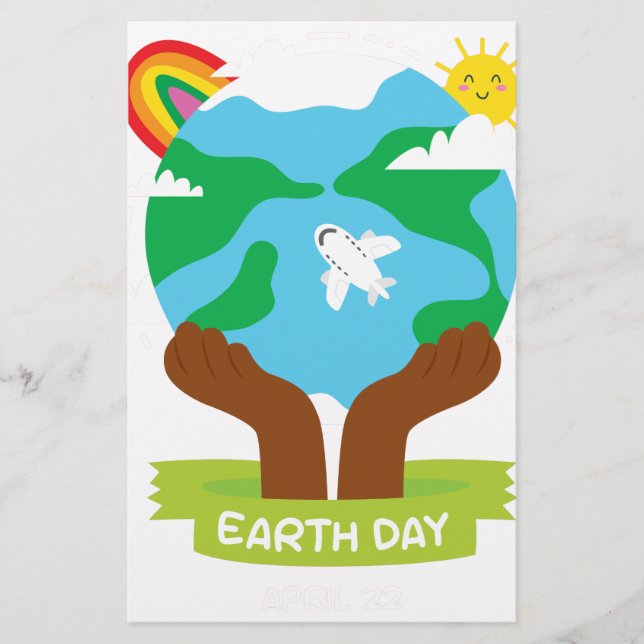 regenboogafrikaanse Dag van de Aarde (Voorkant)