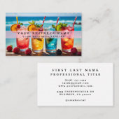 Regenboogalcohol Drinken Visitekaartje (Voorkant / Achterkant)