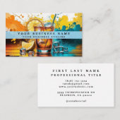 Regenboogalcohol Drinken Visitekaartje (Voorkant / Achterkant)