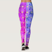 Regenboogalcohol-inkt Leggings (Achterkant)
