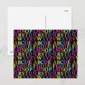 Regenboogalfabet Briefkaart (Voorkant / Achterkant)