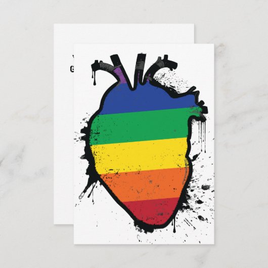 regenbooganatomisch hart kaart (Voorkant / Achterkant)