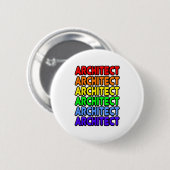 Regenboogarchitect Ronde Button 5,7 Cm (Voorkant /achterkant)
