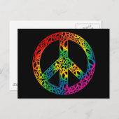 Regenboogartikelen voor vrede briefkaart (Voorkant / Achterkant)