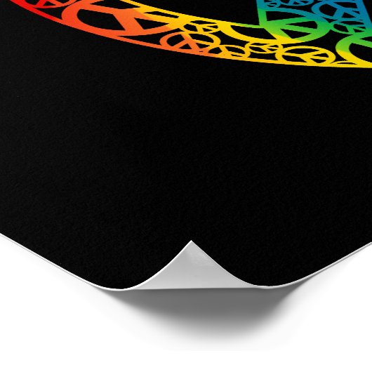 Regenboogartikelen voor vrede poster (Hoek)