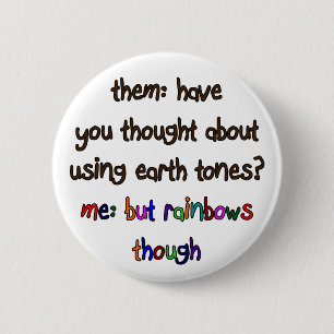 Regenboogartistieke Button