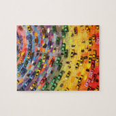 Regenboogauto's Legpuzzel (Horizontaal)