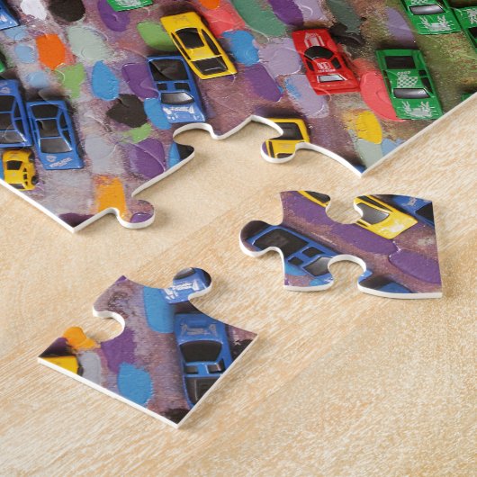 Regenboogauto's Legpuzzel (Zijkant)