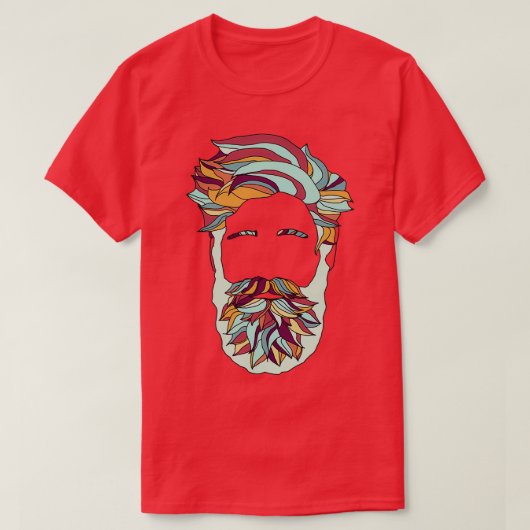 Regenboogbaard 3 t-shirt (Design voorkant)
