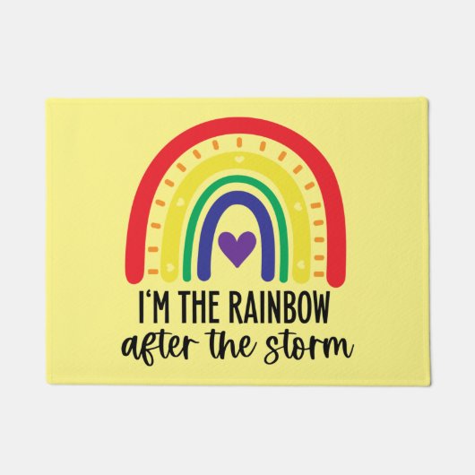 RegenboogBaby Deurmat (Voorkant)