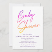RegenboogBaby | Mirakel-Baby | Script-Baby shower Kaart (Voorkant)