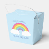RegenboogBaby shower Bedankdoosjes (Achterkant)