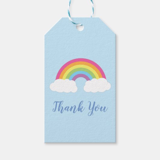 RegenboogBaby shower Cadeaulabel (Voorkant)