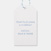 RegenboogBaby shower Cadeaulabel (Achterkant)