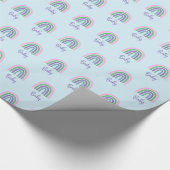 RegenboogBaby shower Cadeaupapier (Hoek)