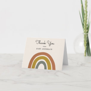  regenboogBaby shower Dank u Briefkaart