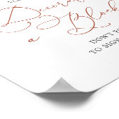 RegenboogBaby shower decorbeert een blokteken Poster (Hoek)