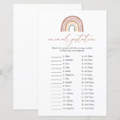 RegenboogBaby shower Dierenwild (Voorkant / Achterkant)