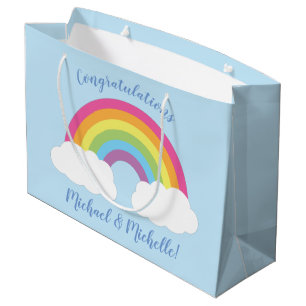 RegenboogBaby shower Groot Cadeauzakje