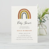 RegenboogBaby shower Kaart (Staand voorkant)