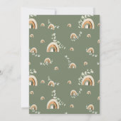 RegenboogBaby shower Kaart (Achterkant)