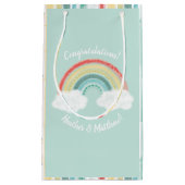 RegenboogBaby shower Klein Cadeauzakje (Voorkant)