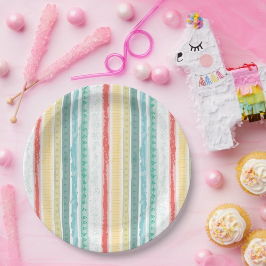 RegenboogBaby shower Papieren Bordje (Feest)