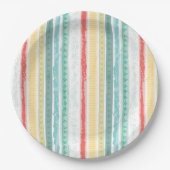 RegenboogBaby shower Papieren Bordje (Voorkant)