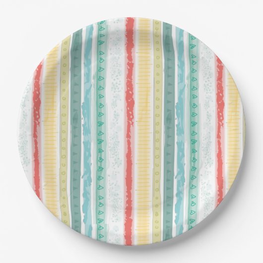 RegenboogBaby shower Papieren Bordje (Voorkant)