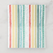 RegenboogBaby shower Plaatskaartje (Binnenkant ongevouwen)