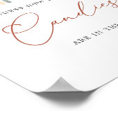 RegenboogBaby shower raad hoeveel Snoepjes onderte Poster (Hoek)