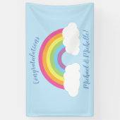 RegenboogBaby shower Spandoek (Verticaal)