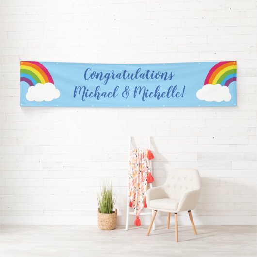 RegenboogBaby shower Spandoek (Insitu)