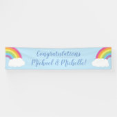 RegenboogBaby shower Spandoek (Horizontaal)