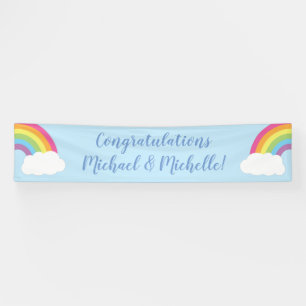 RegenboogBaby shower Spandoek