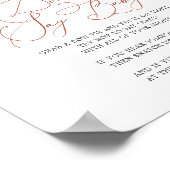 RegenboogBaby shower Zeg geen Baby Poster (Hoek)