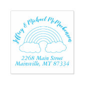 RegenboogBaby shower Zelfinktende Stempel (Design)