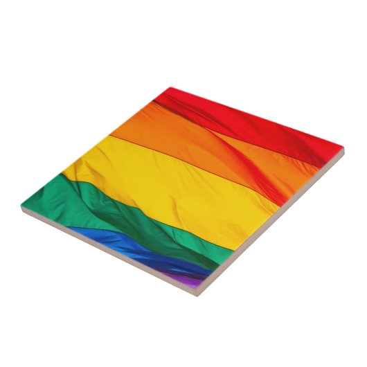 Regenboogbacksplash Tegeltje (Zijkant)