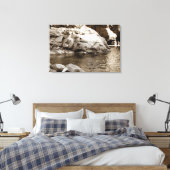 Regenboogbad Canvas Afdruk (Insitu (Slaapkamer))