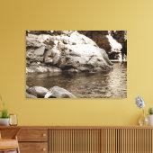 Regenboogbad Canvas Afdruk (Insitu (Woonkamer))