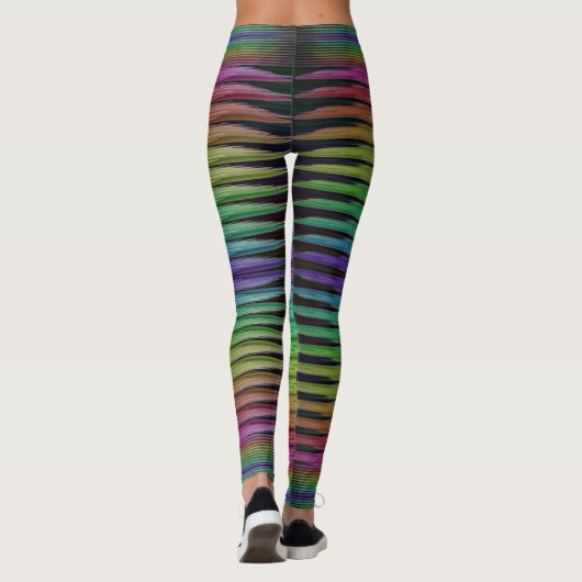 Regenboogbalken Leggings (Achterkant)