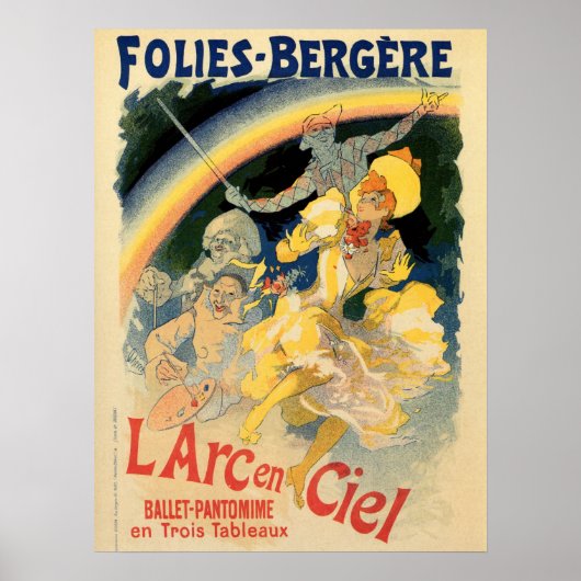  regenboogballet Folies Bergère Poster (Voorkant)