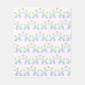 Regenboogballonhonden in Love Fleece Blanket (Voorkant)