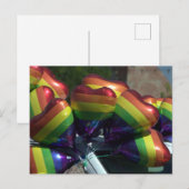 regenboogballonnen briefkaart (Voorkant / Achterkant)