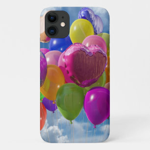 Regenboogballonnen in wolken Case-Mate iPhone case
