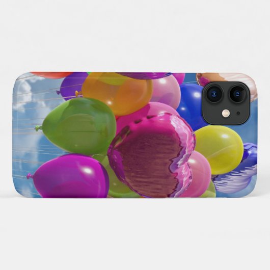 Regenboogballonnen in wolken Case-Mate iPhone case (Achterkant (horizontaal))