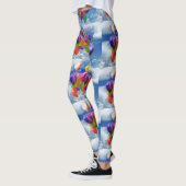 Regenboogballonnen in wolken leggings (Links)
