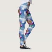 Regenboogballonnen in wolken leggings (Rechts)