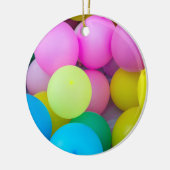Regenboogballonnen Keramisch Ornament (Links)